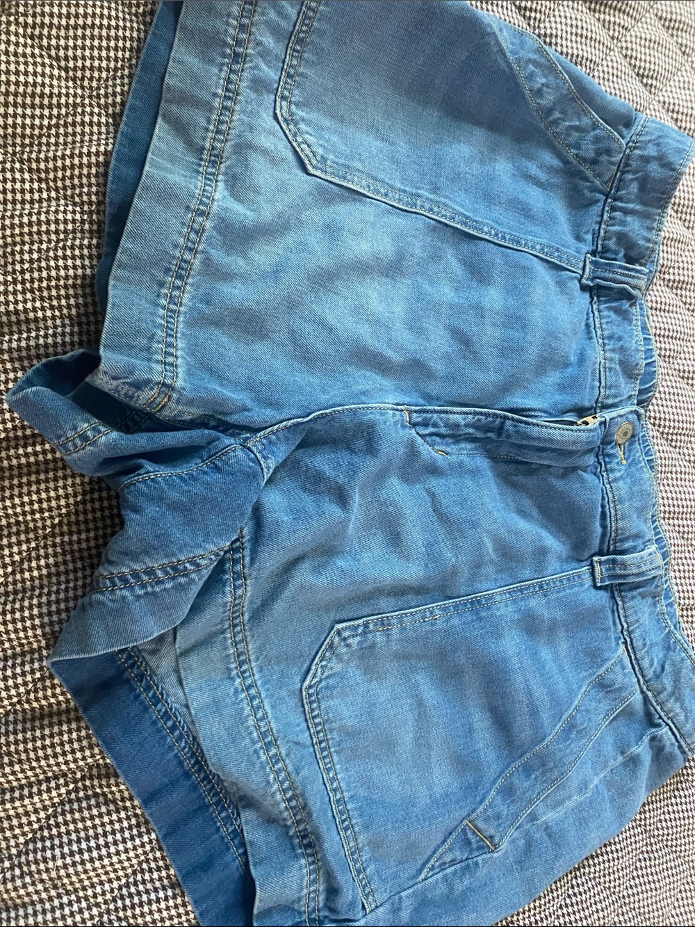 Old Navy Light Blue High-Rise Denim Shorts